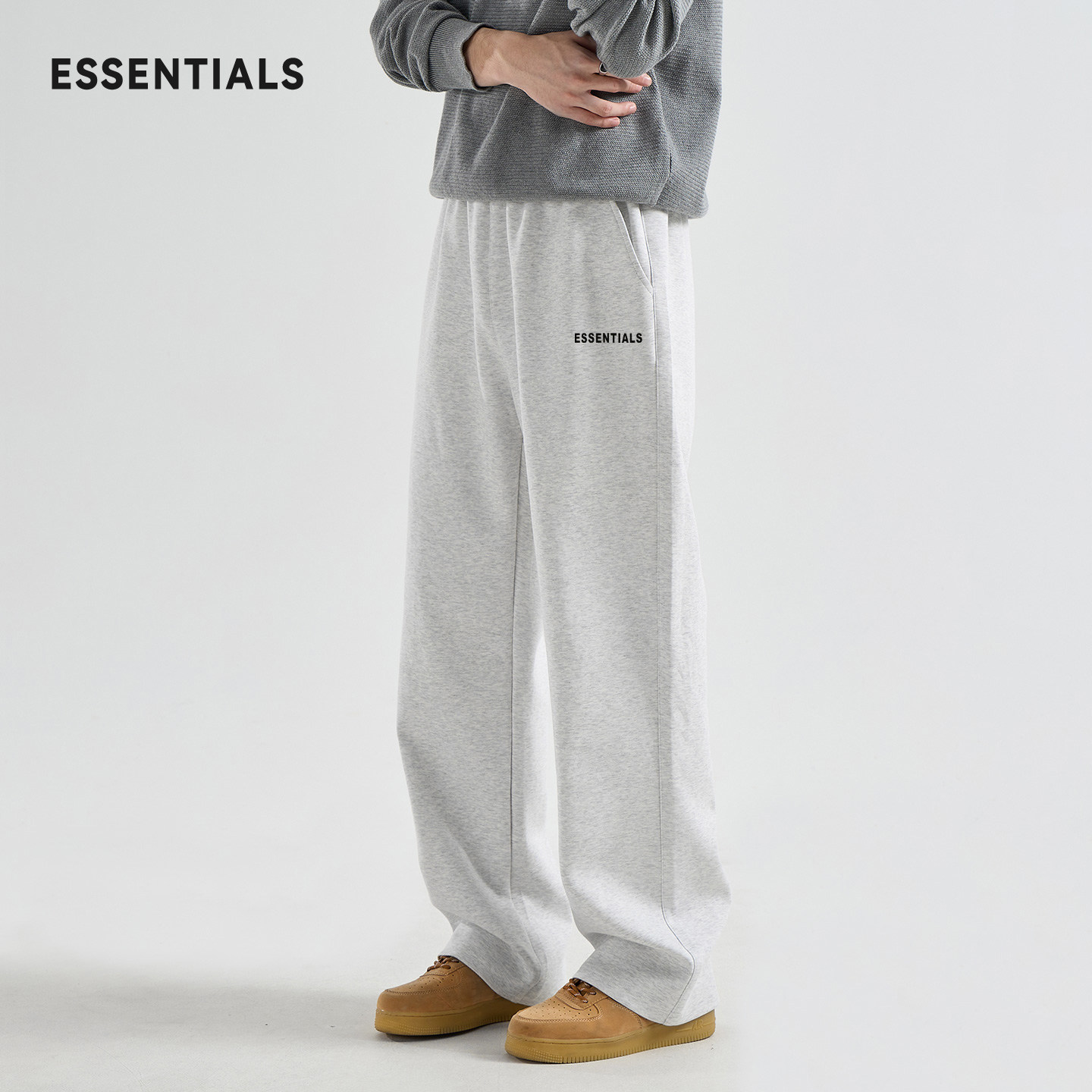 ESSENTIALS白花灰休闲卫裤