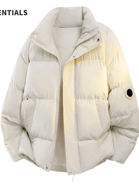 ESSENTIALS立领羽绒服2025年新款男冬季加厚保暖面包服宽松外套
