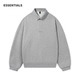 ESSENTIALS新款 男情侣宽松半开领卫衣上衣 polo衫 美式 重磅380G长袖