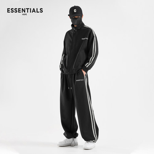 ESSENTIALS HOPE卫衣卫裤套装男秋季运动休闲外套宽松百搭两件套