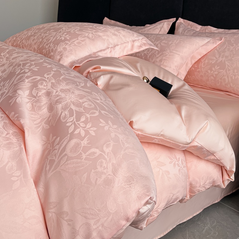 轻奢高级感长绒棉A类母婴级纯棉四件套全棉纯棉床单被套床上用品4