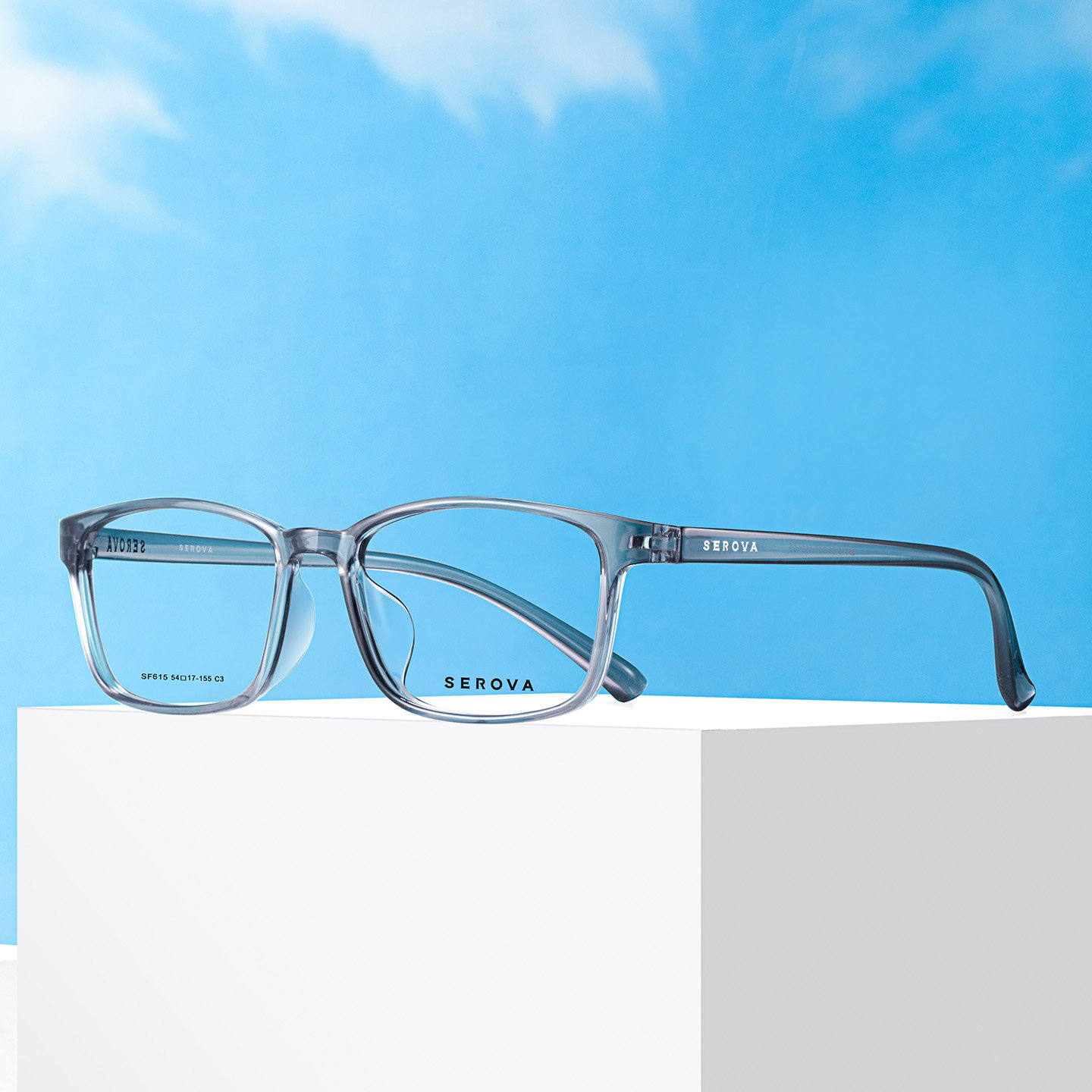 SEROVA施洛华眼镜商务小方框男士款窄框可配高度数近视镜片 SF615