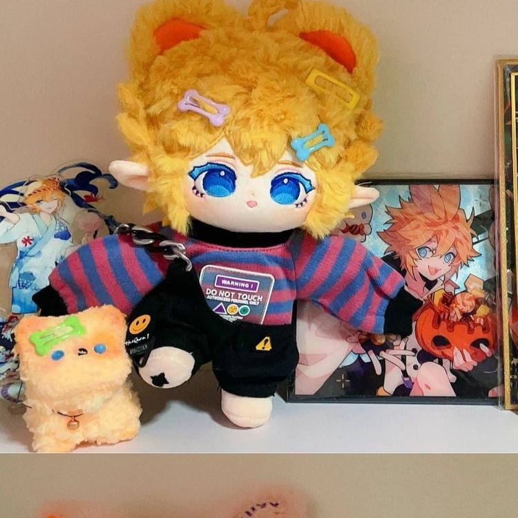 小熊金金凹凹凸凸金属性20cm二次元同人棉花娃娃周边可爱送人礼物