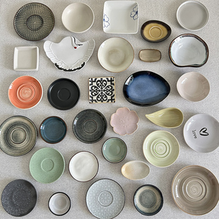 〖好看的小碟子味碟〗精致创意家用陶瓷醋碟烤肉饺子蘸料碟微瑕疵