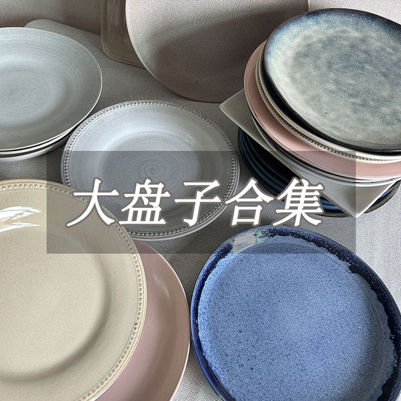 陶瓷大盘子合集西餐牛排盘意面盘