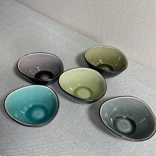 日式冰裂釉陶瓷小碟家用蘸料醋碟