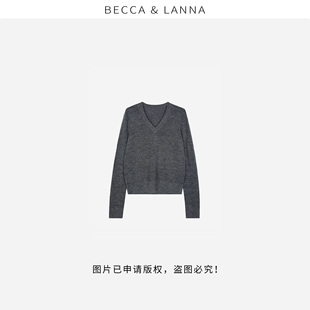 氣質修身 打底百搭顯瘦上衣D0095 女士秋季 針織衫 硬貨哥 V領長袖