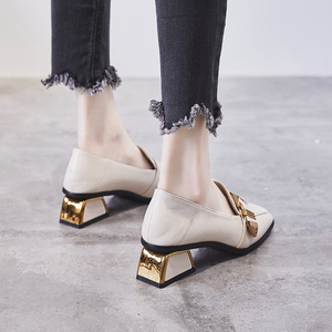 夏款百搭英伦风小皮鞋