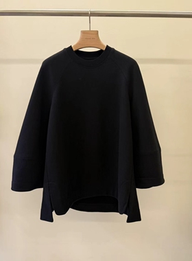 小众设计师款 FRAME FAN廓形感解构茧型袖分割卫衣