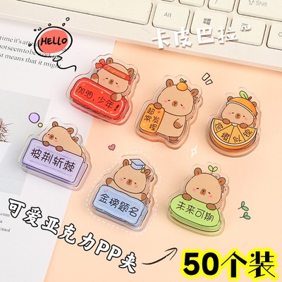 卡皮巴拉夹子学生初中生全班奖品