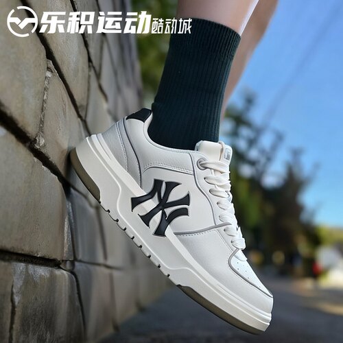乐积运动 MLB CHUNKY LINER黑白纽约洋基厚底韩系休闲鞋3ASXCA12N