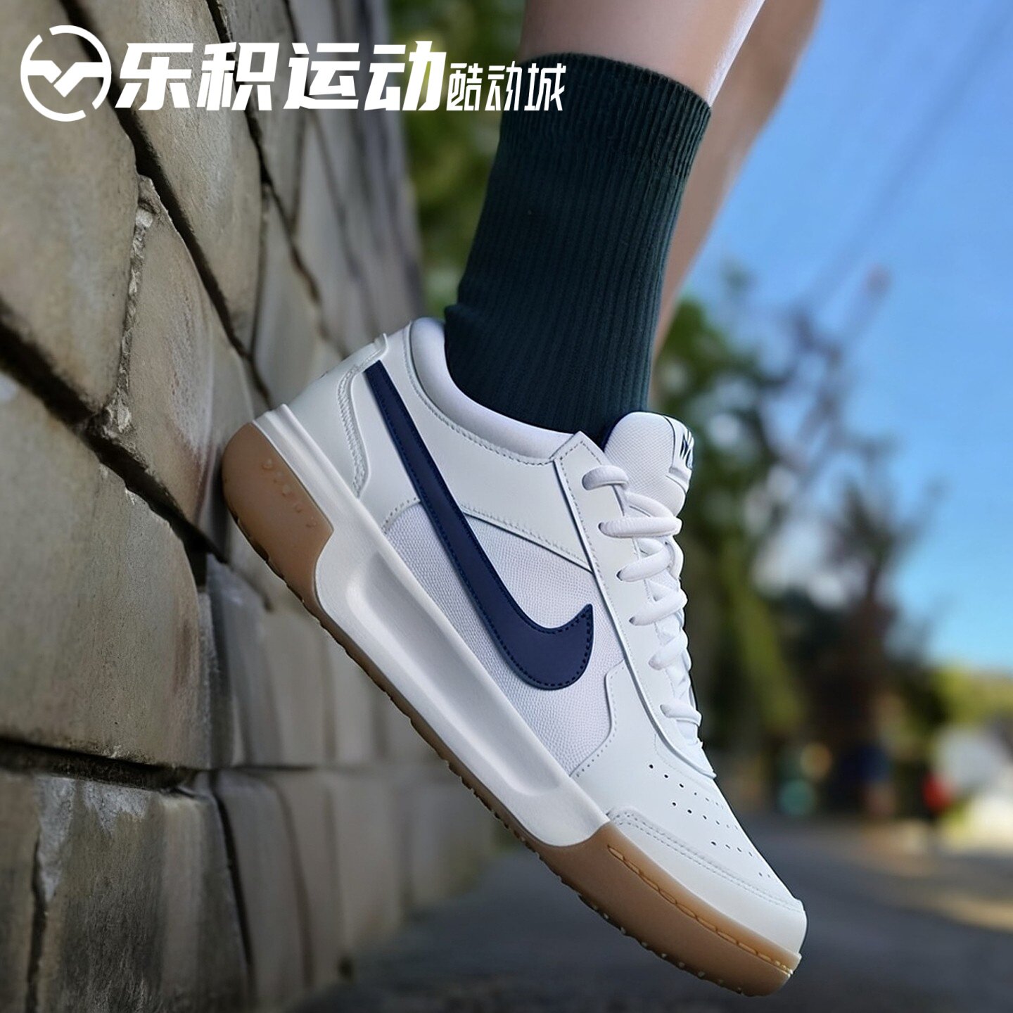 乐积运动NIKE COURT Lite 3 ZOOM白蓝网球鞋低帮休闲鞋DV3258-102图片