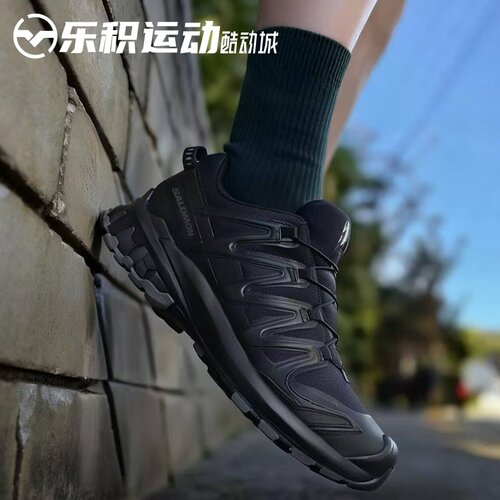 乐积运动 SALOMON萨洛蒙 XA PRO 3D暗黑色低帮户外功能鞋472701