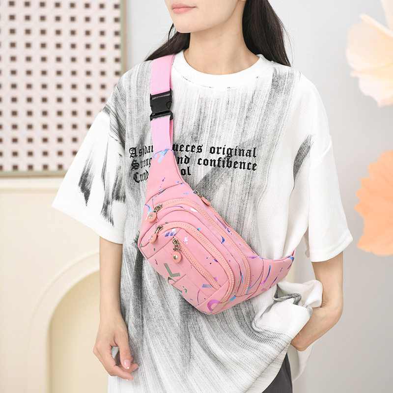 新款女士防泼水多功能腰包