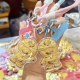 黄金足金Kitty猫手机包包手机挂件大G车钥匙扣哆啦A梦送生日礼物