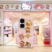 黄金足金999手机贴纸KT猫乌萨奇线条狗库洛米卡通粉色可爱贴纸