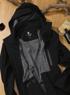 Naturally Inspired天赋灵感防风防水男士连帽商务外套夹克103180