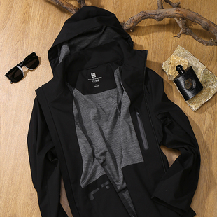 Naturally Inspired天赋灵感防风防水男士连帽商务外套夹克103180