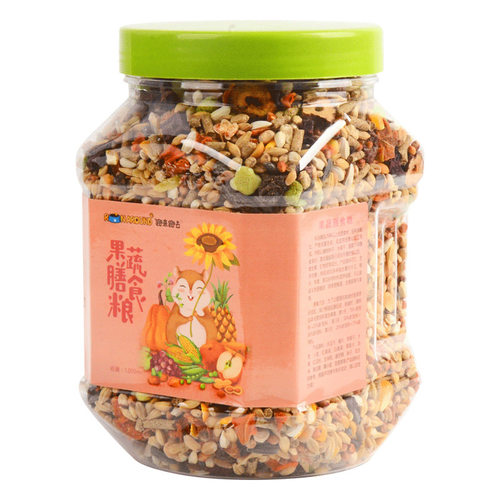 【果蔬粮1200ml】仓鼠粮小宠物粮食金丝熊食物五谷主粮饲料桶装