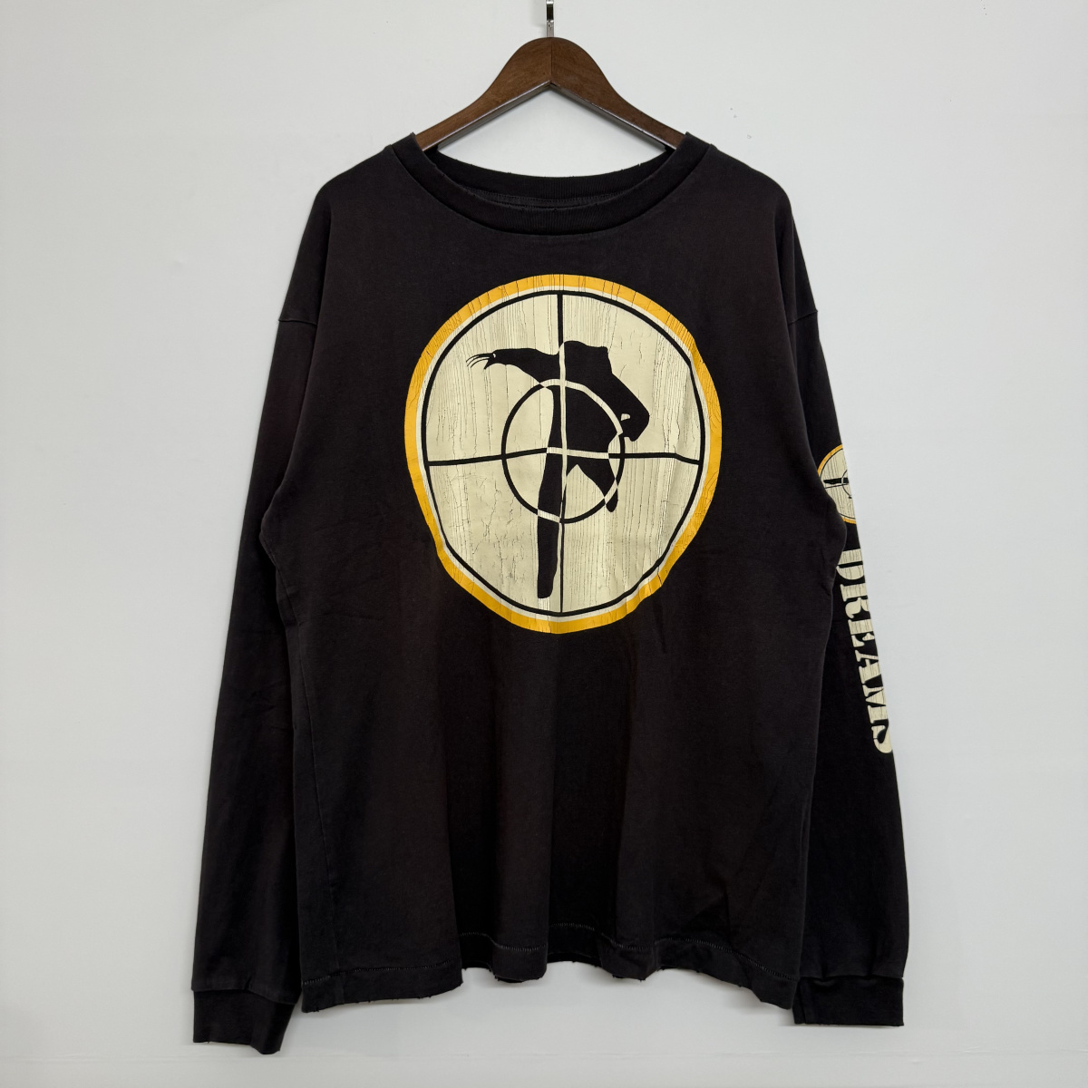 SaintMichael SeanWotherspoon联名TAGET水洗做旧休闲宽松长袖T恤