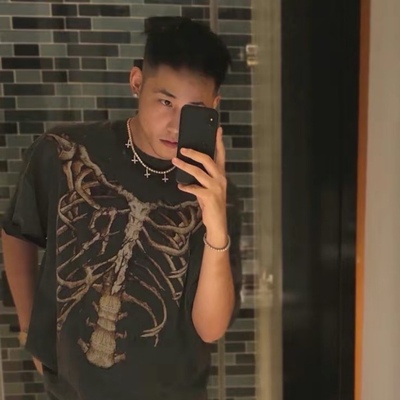 REPRESENT复古骨架印花水洗做旧工艺美式高街潮牌男女宽松短袖T恤