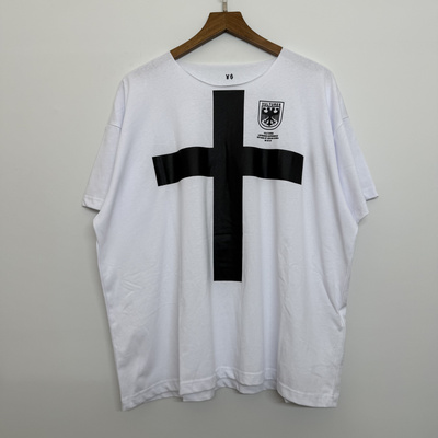 高版本Kanye West侃爷十字架双头鹰印花复古高街短袖男女同款T恤