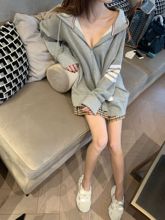 tb卫衣连帽纯棉拉链休闲帽衫潮开衫1