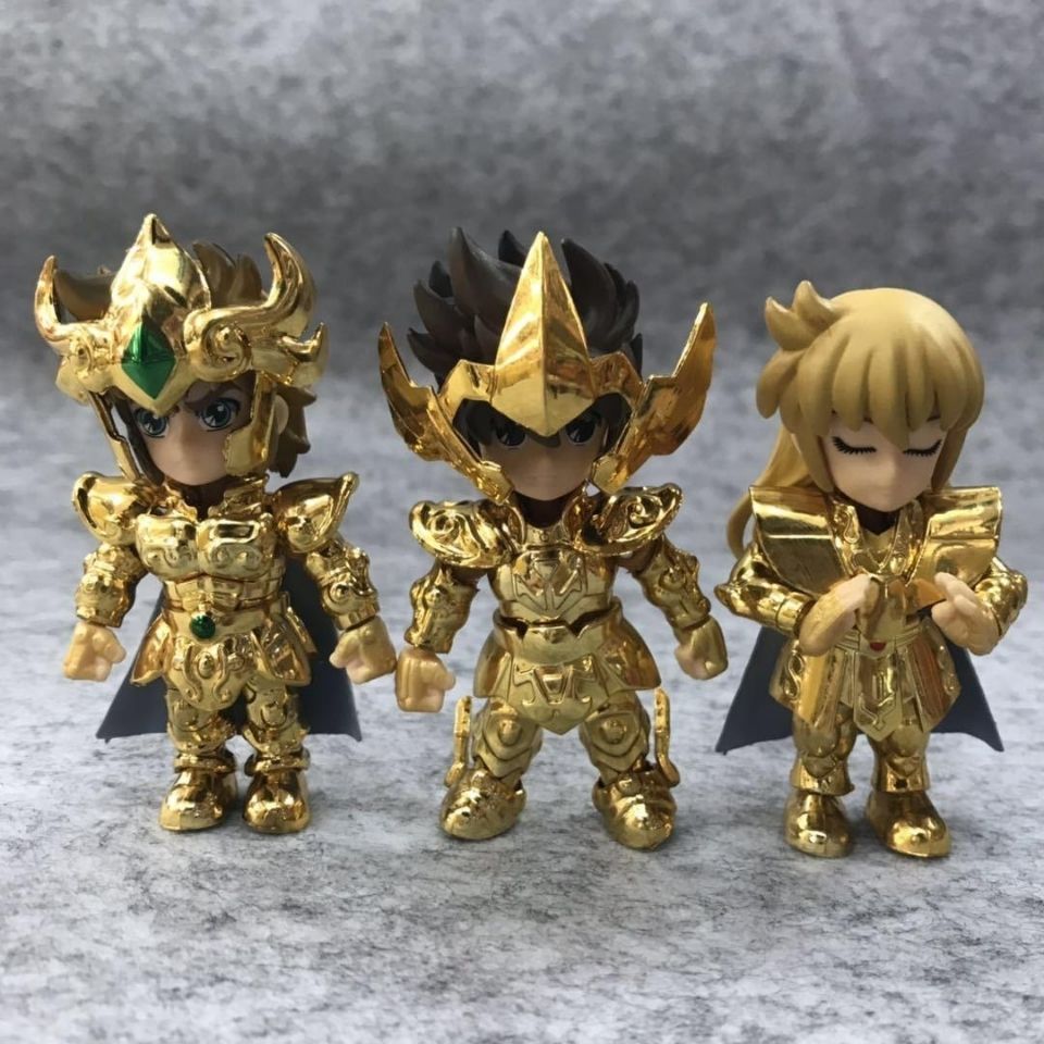 黄金圣斗士手办全套全新现货q版圣斗士星矢手办狮子座射手座处女