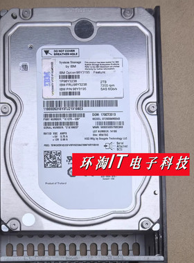 IBM 98Y3195 98Y3238 12X5162 00AT302 2T 7.2K 3.5 SAS存储硬盘