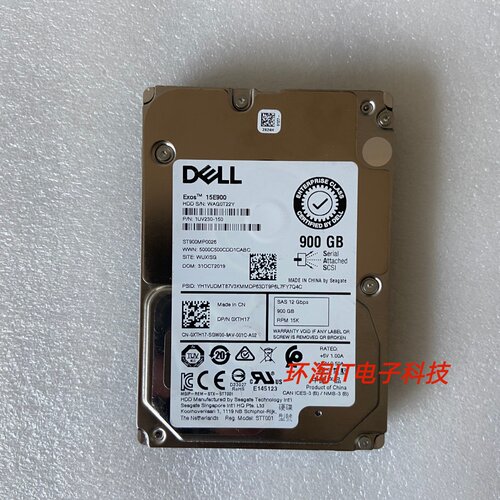 DELL R730 R740 服务器硬盘 ST900MP0026 900G 2.5 15K SAS 12Gb