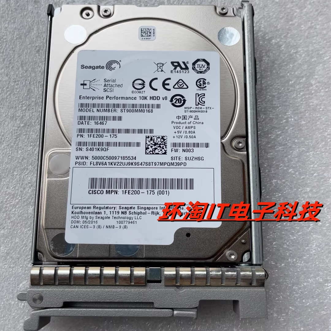 思科UCS-HD900G10K12G B200 C220 C240 C480 M3 M4 900G SAS 硬盘