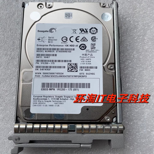 思科UCS-HD900G10K12G B200 C220 C240 C480 M3 M4 900G SAS 硬盘