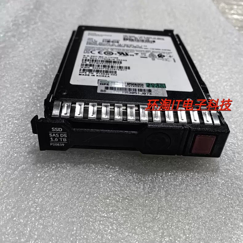 原装 P19915-B21 P20839-001 1.6T SAS MU SFF 2.5 SSD服务器硬盘