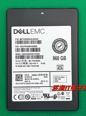 DELL SM883 MZ-7KH960A 960G SSD 0YDHYX 0X31G3 MZ7KH960HAJRAD3