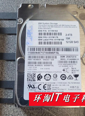 IBM 01YM164 01YM178 01YM166 2.4T 2.4TB SAS 10K 2.5 存储硬盘