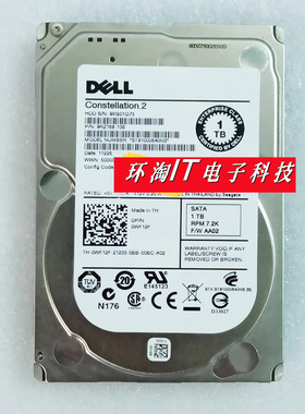 原装 DELL 1T 2.5 7.2K SATA 64M ST91000640NS 0WF12F服务器硬盘