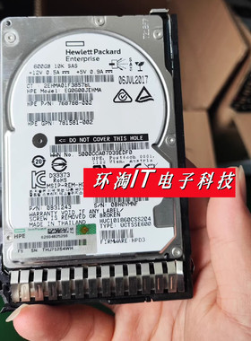 原装 781516-B21 781577-001 600GB SAS 2.5 12GB 10K G8 G9 硬盘