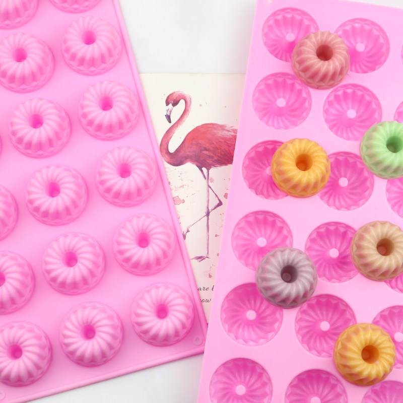 迷你 萨瓦林模具 咕咕霍夫空心慕斯蛋糕烤盘模 耐高温硅胶烤箱用