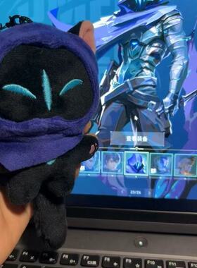 无畏契约幽影猫猫瓦罗兰特挂件OMEN玩偶同人周边礼物毛绒玩具