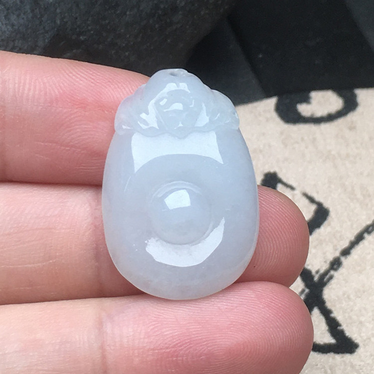 老坑冰糯种a货配证书玉器包邮