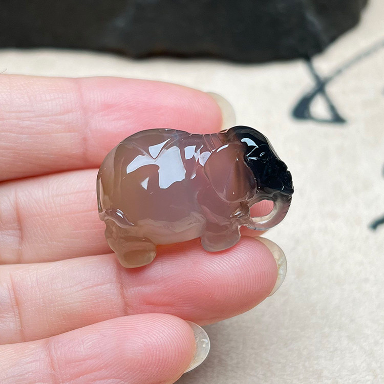 天然玛瑙大象吊坠毛衣链项坠原色玉髓玉石颈饰男女款招财转运挂件,珠宝/钻石/翡翠,颈饰,淘宝优惠券,粉丝福利购,淘宝优惠卷