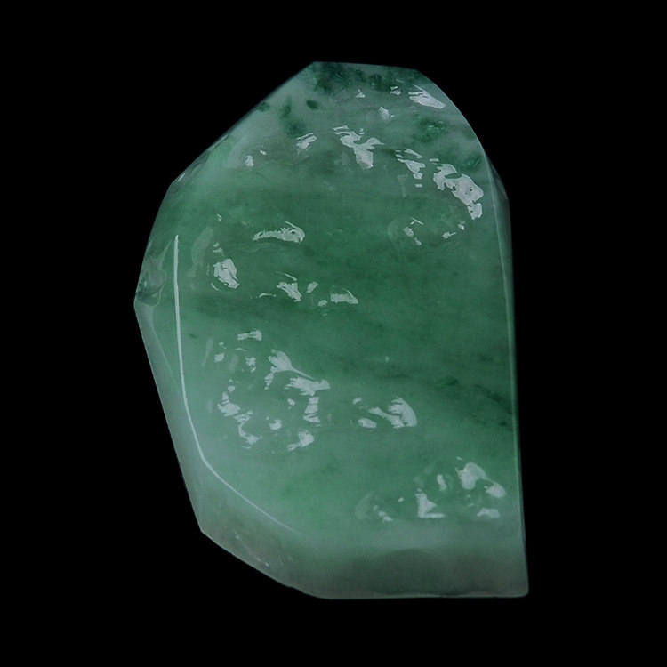 玉石寨玉器冰糯种飘花翡翠原石原料缅甸保真a货包邮送证书可打孔