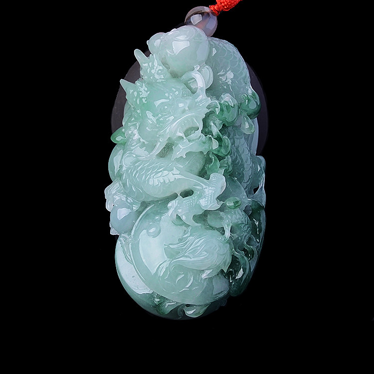 玉石玉器老坑冰糯种把件A货生肖