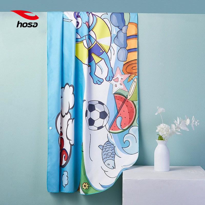 hosa浩沙儿童速干便携浴巾游泳专用运动沙滩吸水快浴袍披衣斗篷,运动/瑜伽/健身/球迷用品,浴巾/吸水巾,淘宝优惠券,粉丝福利购,淘宝优惠卷