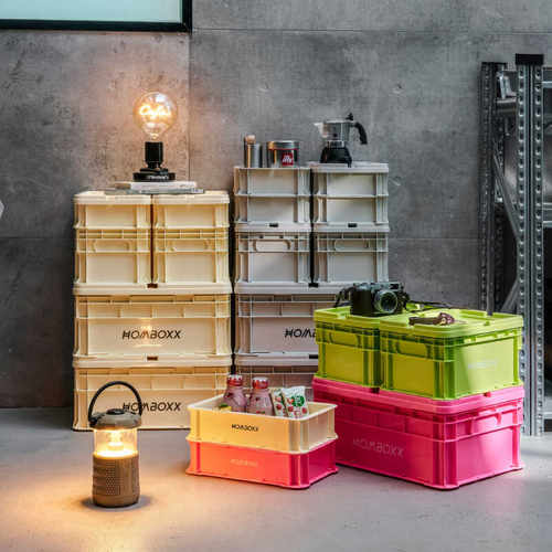 可堆叠工业风加厚户外整理收纳盒