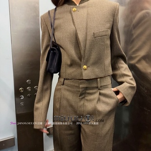 BUYER 千鸟格西装 高智风气质个性 短外套 hmo 日娜高奢20XXASIA