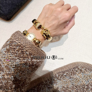 BUYER 金色豹形饰品日常时尚 潮款 手镯女 hja 日娜高奢20XXASIA