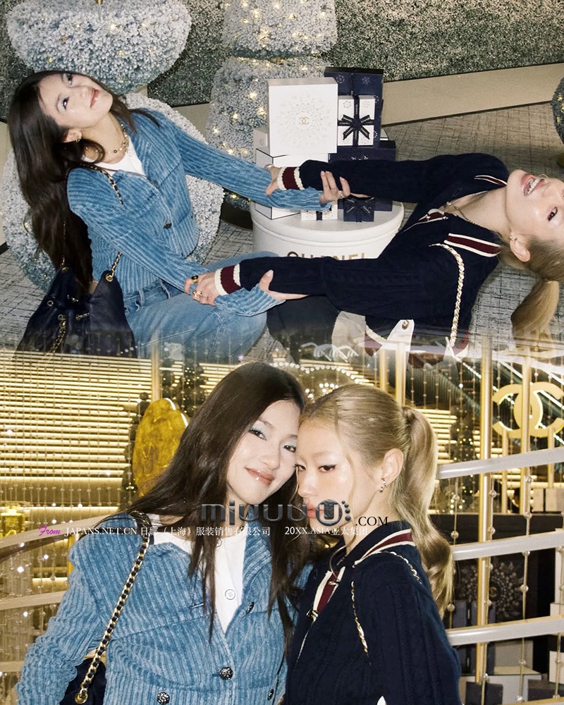 日娜高奢20XXASIA BUYER 12 eop 法式复古蓝色显瘦修身气质短外套