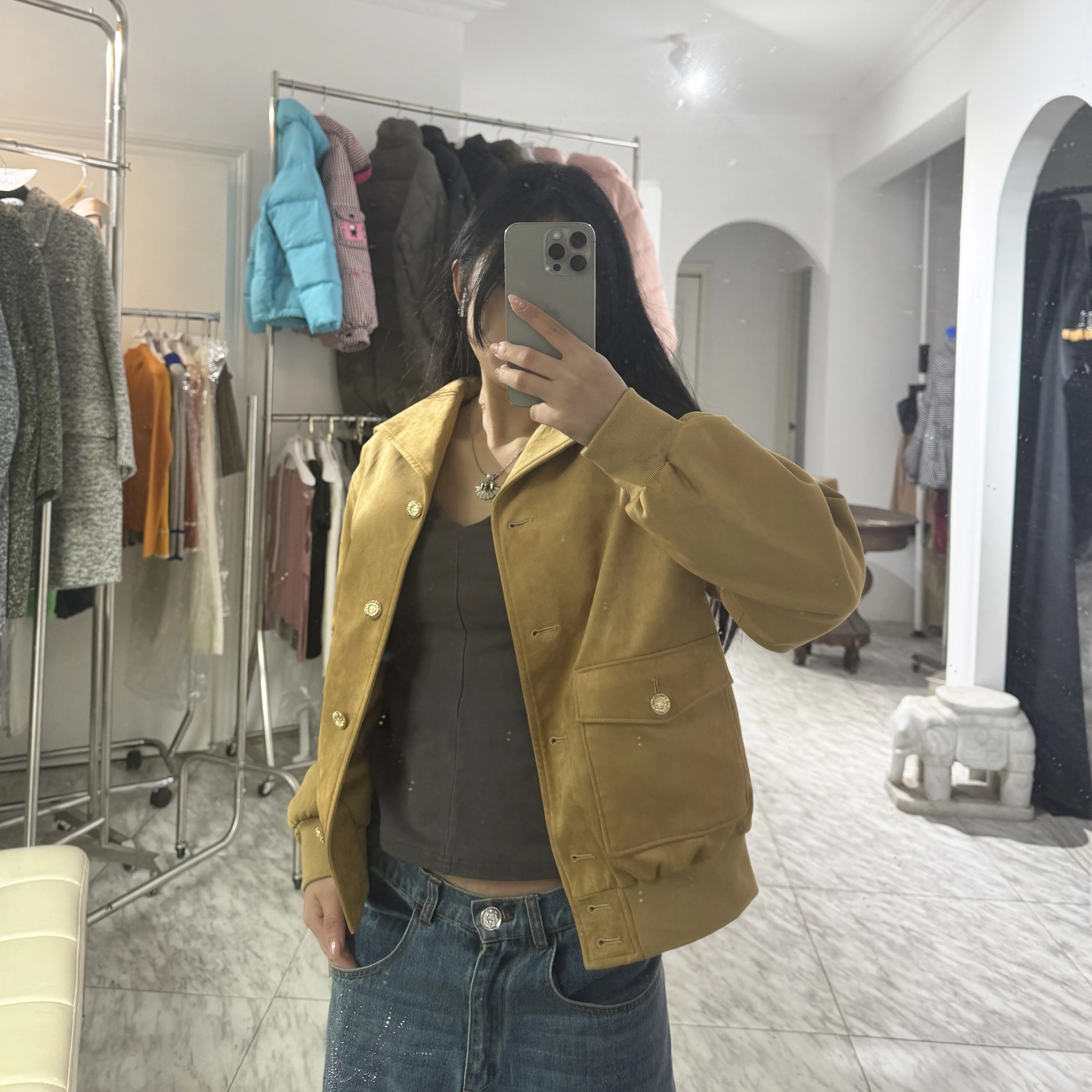 日娜高奢20XXASIA BUYER 12 amk 小香风名媛气质翻领披肩夹克外套