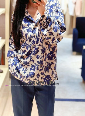 日娜高奢20XXASIA 6 ias 设计感小众印花衬衫女26新款长袖衬衣薄